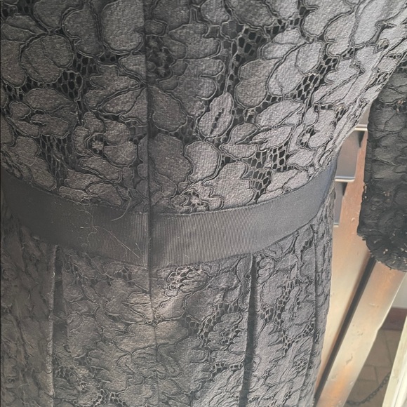 Ted Baker London Ameeya Skater Black Lace Dress Size 4 - Picture 11 of 13